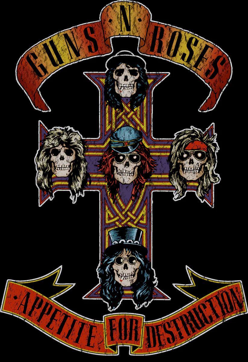 Guns N’ Roses | Authentic "Appetite For Destruction" Hoodie (officially licensed) - Hi Time