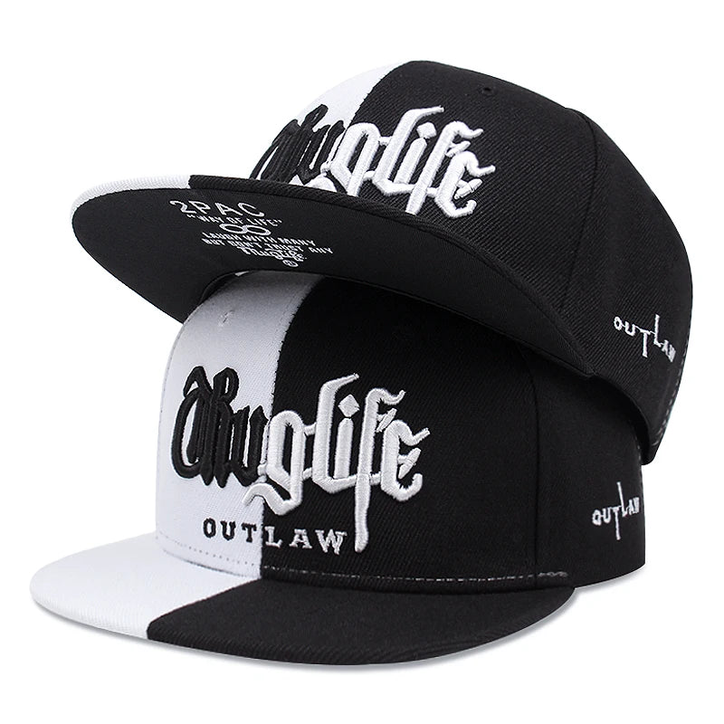 Men's Fashion Thief Series Dual Color Block Snapback Cap Unisex Sunshade Hat Adjustable Hip Hop Baseball Caps Cowboy Street Hat