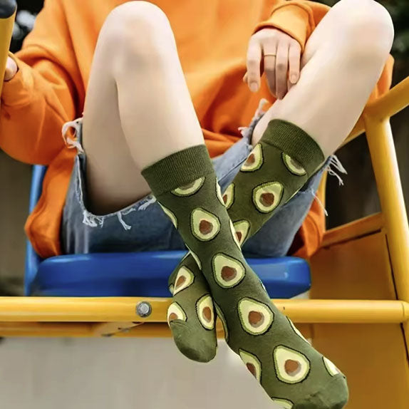 TRIM QUEEN |AVACADO GREEN SOCKS - Hi Time