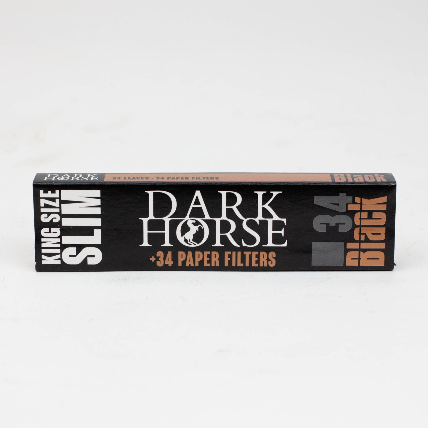 Rolling Paper DARK HORSE king slim Black Paper + Filters with stick