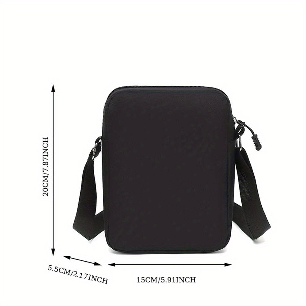 Casual Men'S Fashion Business New Year Casual Men'S Black with Pattern Men'S Crossbody Bag Men'S Wallet Men'S Large Capacity Bag
