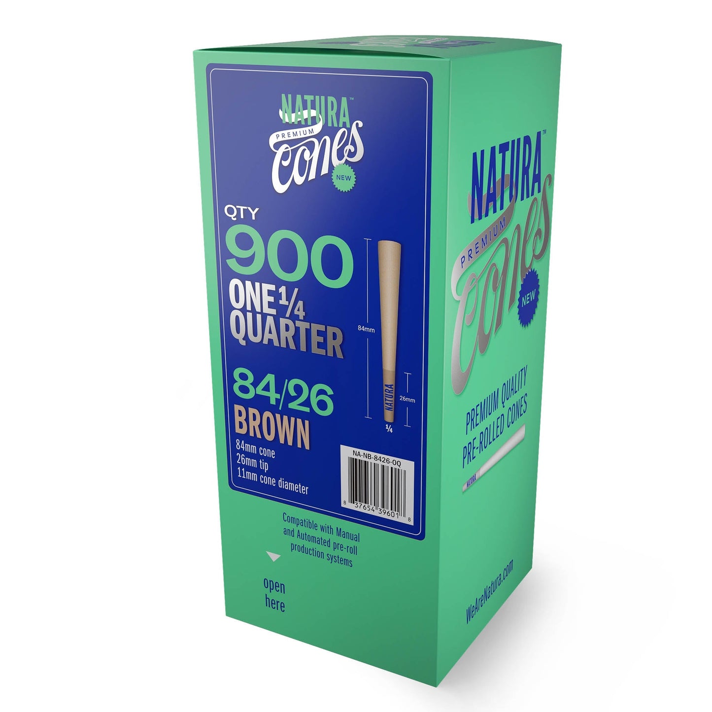 Natura – One Quarter Pre-Rolled Paper 900ct Tower