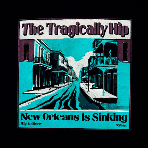 The Tragically Hip | "New Orleans" Men's T-Shirt Black - Officially Licensed