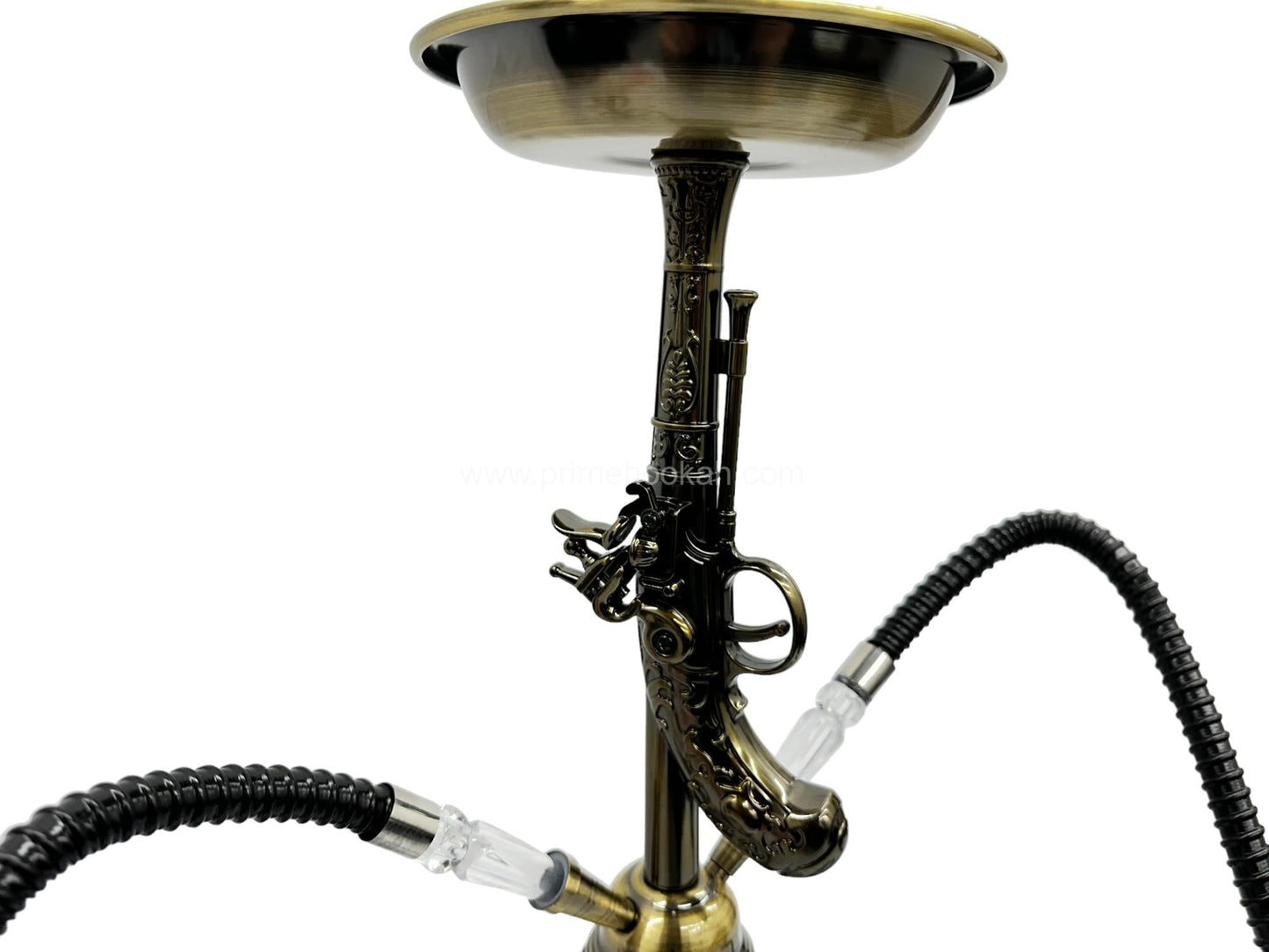 Zebra | 21" Smoke Wild West Gun 2-Hose Hookah - Hi Time