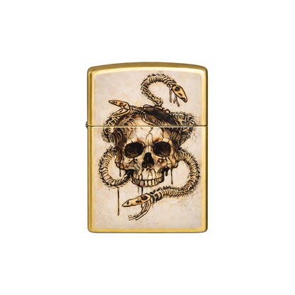 Zippo 47175 Skull Snake Design - Hi Time