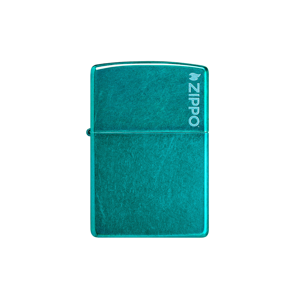 Zippo 24004ZL Translucent Candy Teal with Zippo Logo - Hi Time