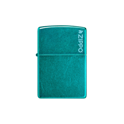 Zippo 24004ZL Translucent Candy Teal with Zippo Logo - Hi Time
