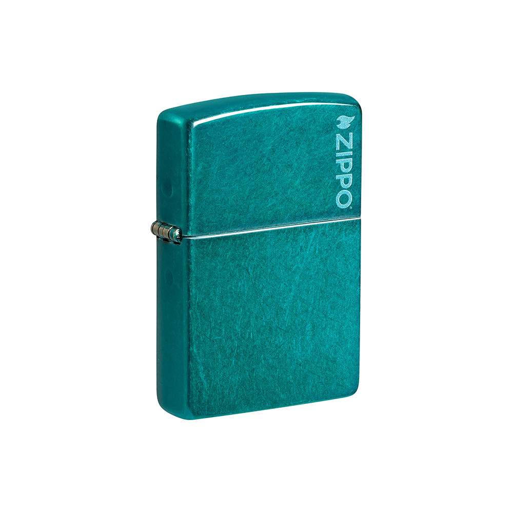 Zippo 24004ZL Translucent Candy Teal with Zippo Logo - Hi Time