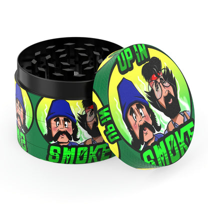 Zinc Alloy 4-Layer 50Mm Diameter Cartoon Pattern Metal Grinder