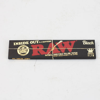 RAW Black Inside Out King slim Rolling Paper