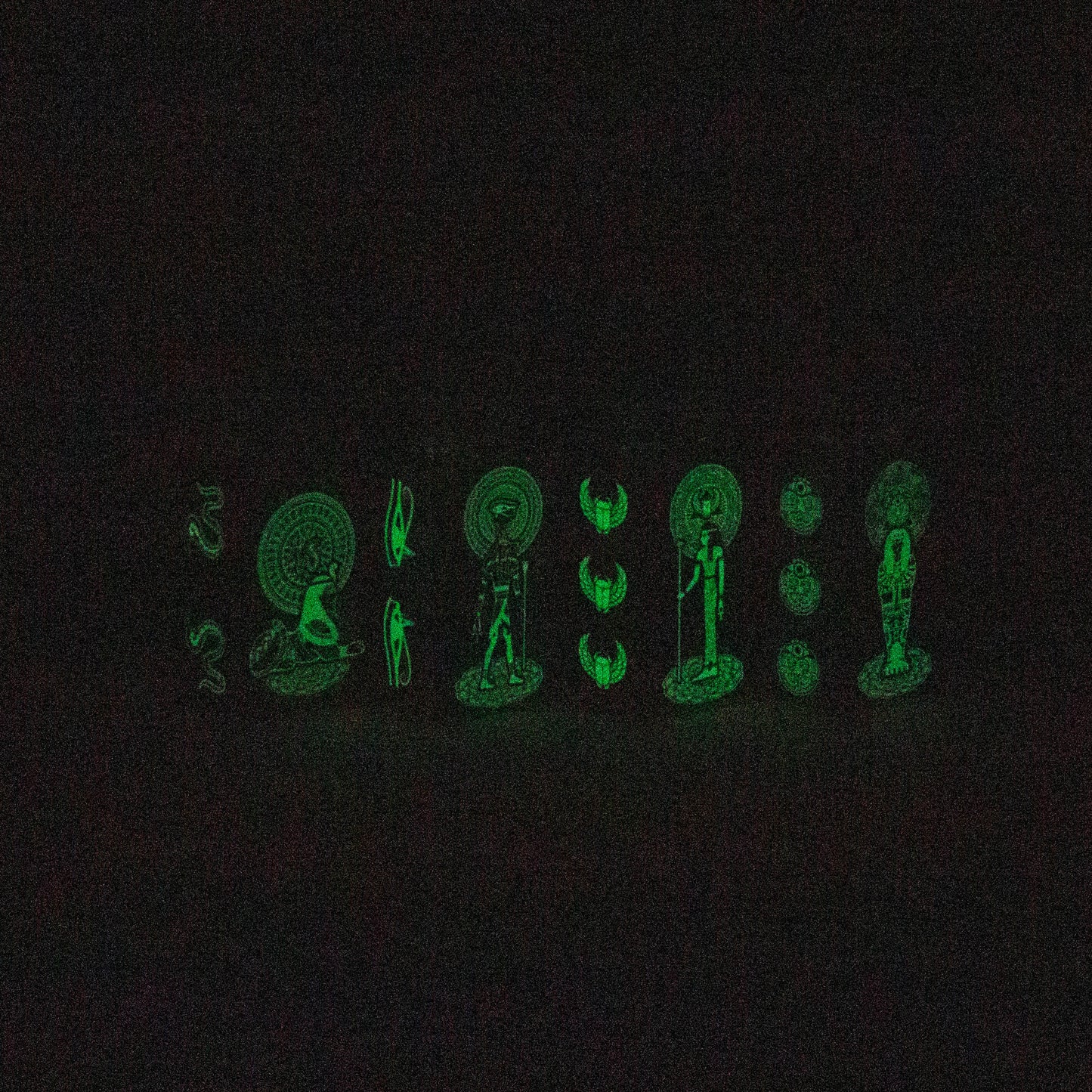 7.5" Glow in the dark Juicy box Rigs SP2070 - Egyptian