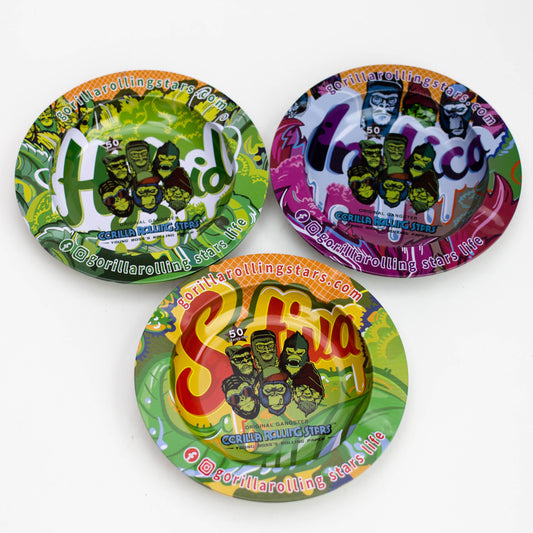 Round Metal Tray Pack of 6