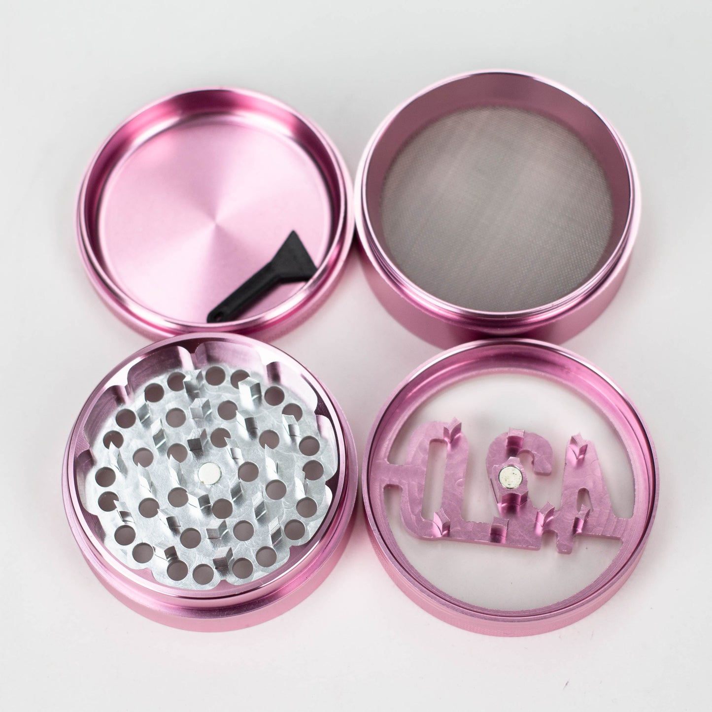 2.5" aluminum grinder 4 layers with 420 design  [GA11]