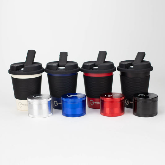 OPSEC Mug | Stealth Bubbler Bundle w/ Grinder and Extra Ceramic Bowl