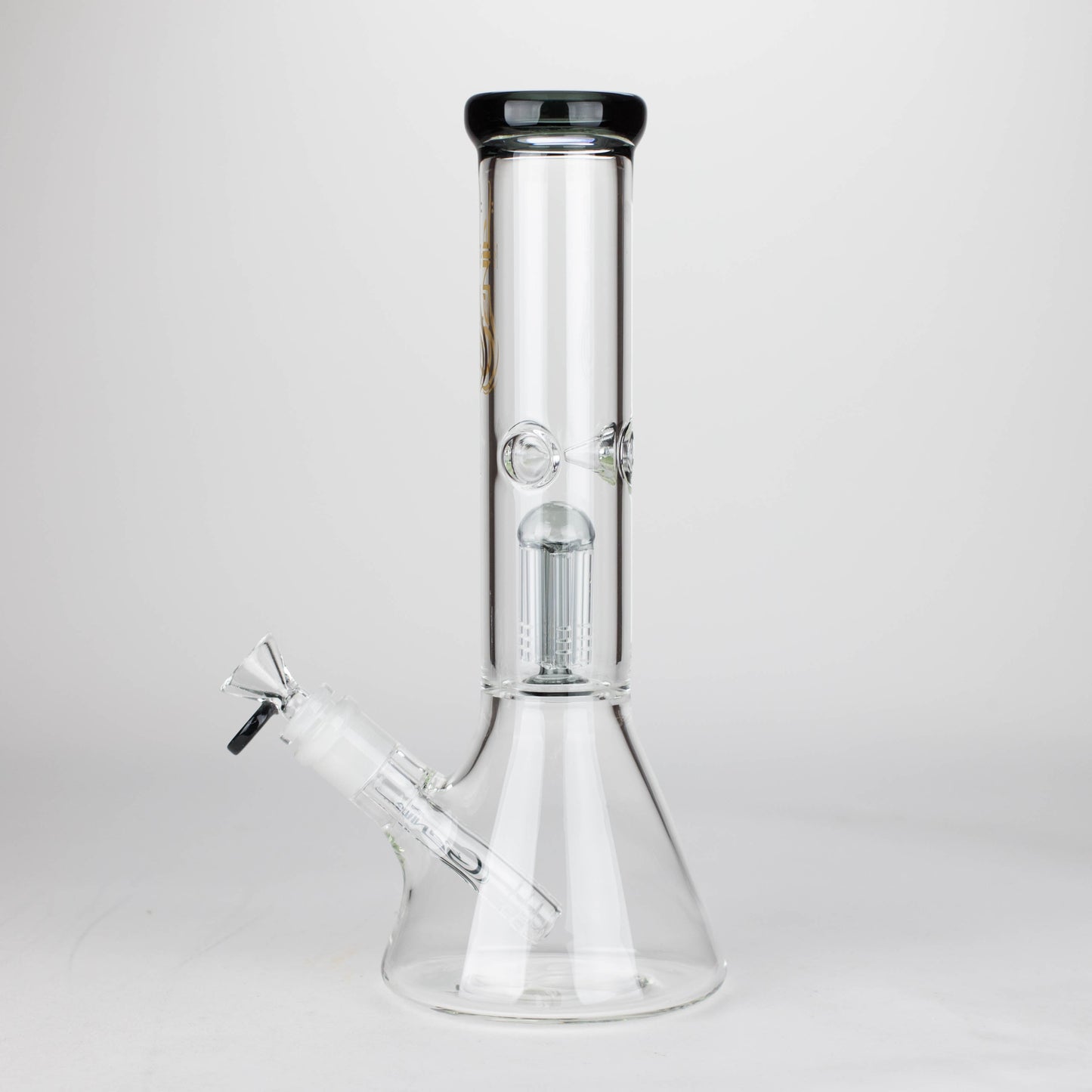 Genie | 12" Genie-Tree arms color accented glass water bong [NS104]