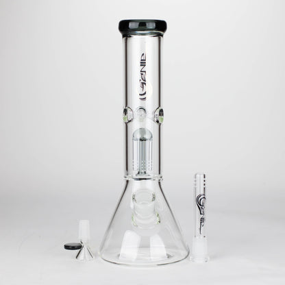 Genie | 12" Genie-Tree arms color accented glass water bong [NS104]