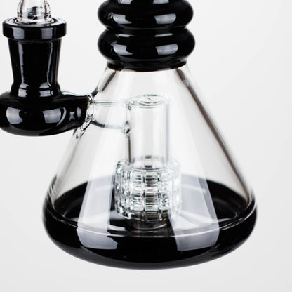 7"  2-in-1 Color accented Rig with perc (Banger and Bowl Included)