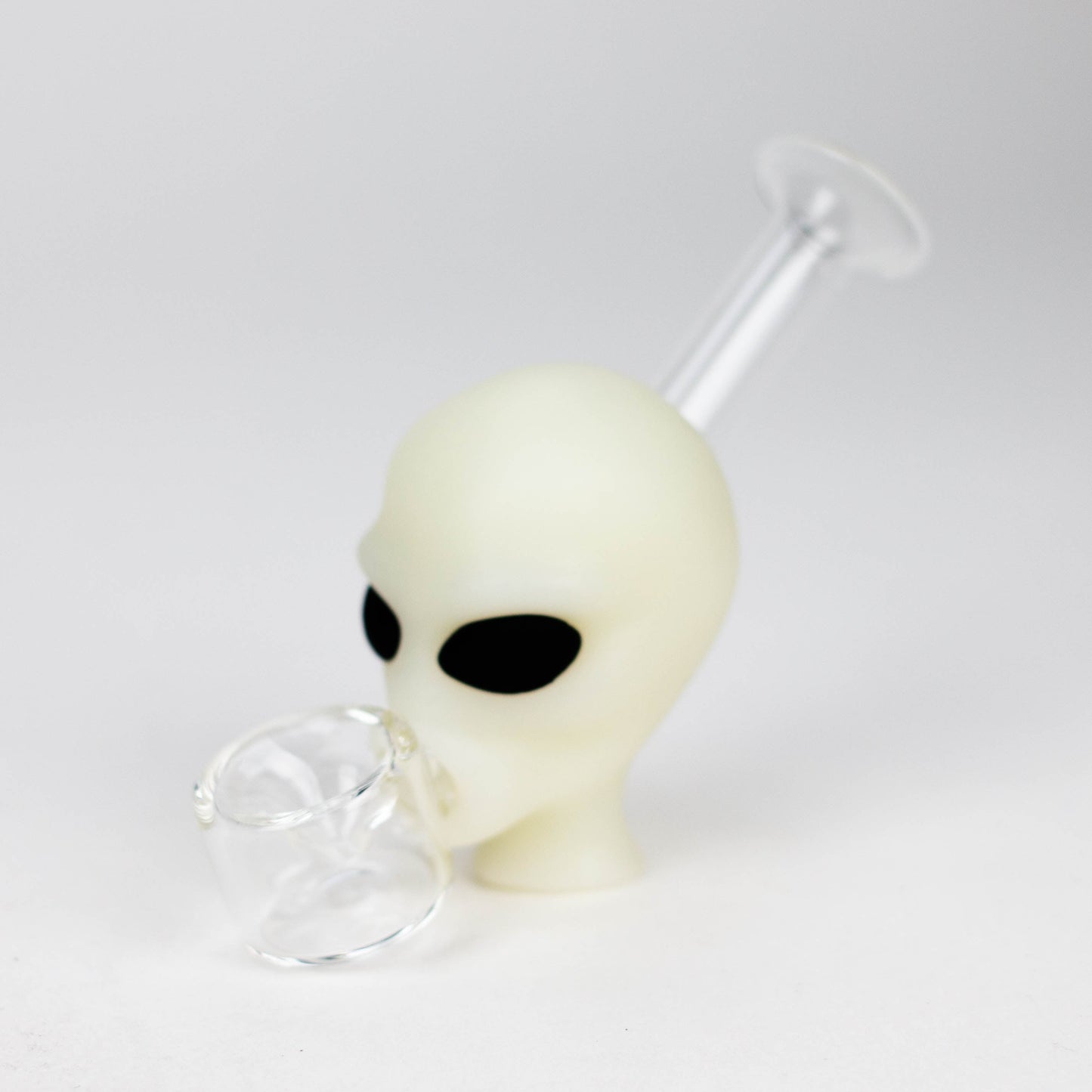 4" Alien hand pipe glow in the dark [YS-096]
