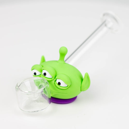 4" Alien Glass hand pipe [YS-805]