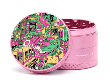 Green Star | 2.5" (63mm) Grinder - Chilled Out Design