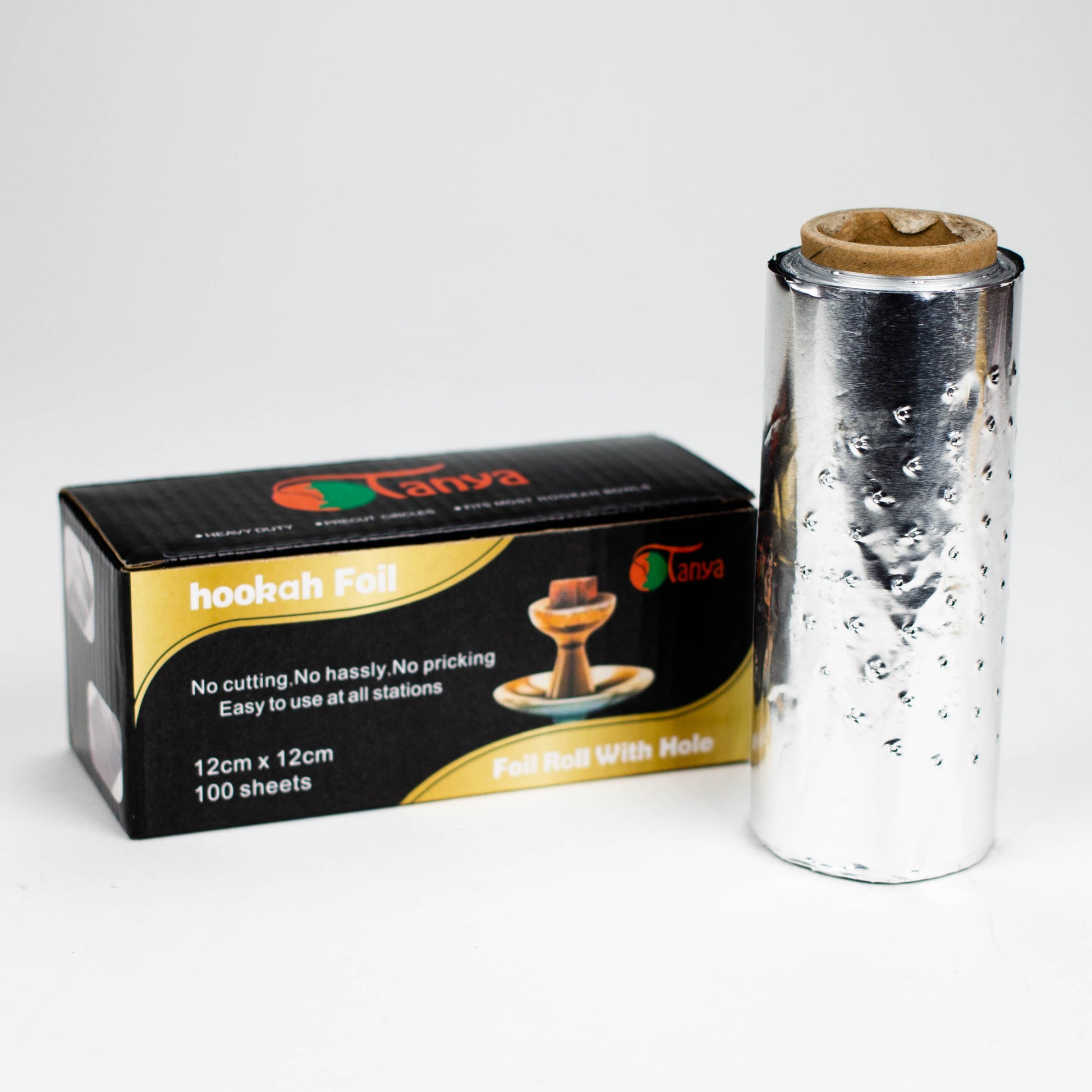 Tanya | Hookah Pre-Poked Foil Roll 100 Sheets - Hi Time