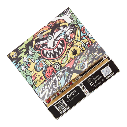 Slimjim X What The Yak - Rolling Paper + Tips & Grinder + Tray Pack (Box of 16)