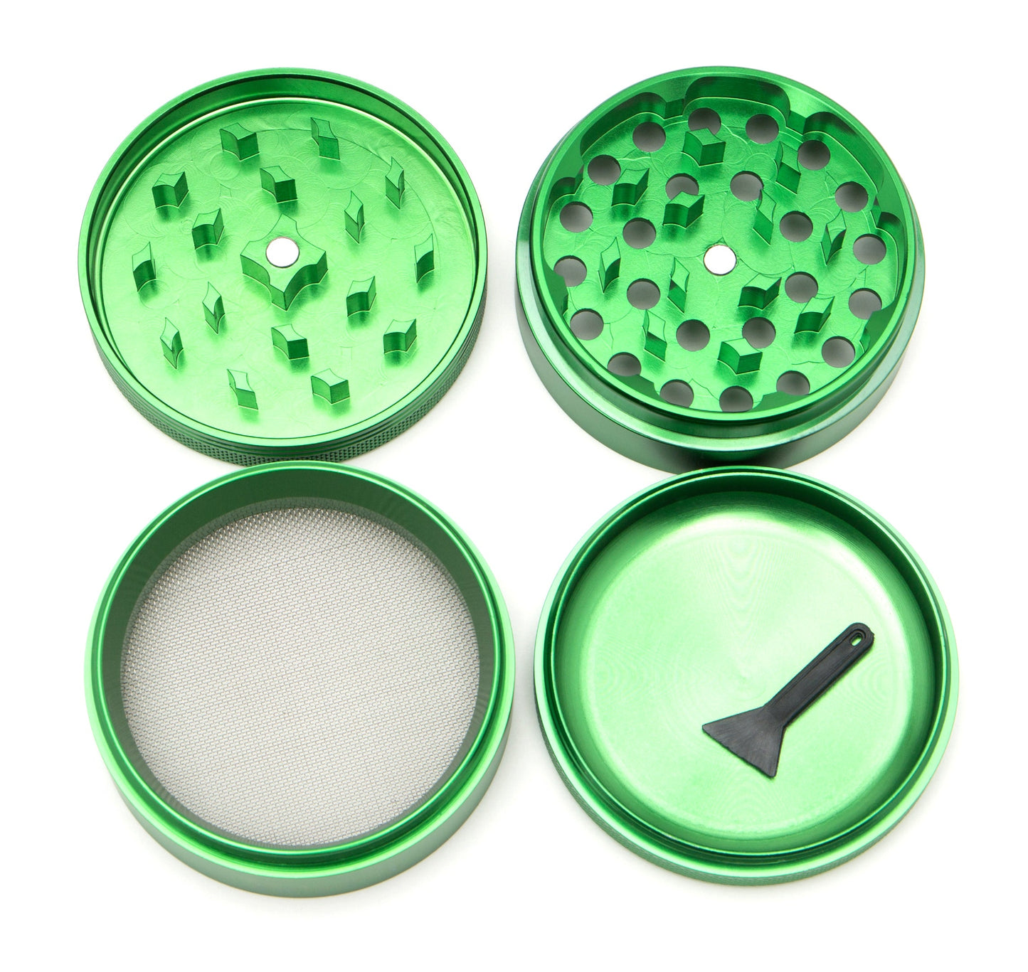 Green Star | 2.5" (63mm) Grinder - Best Buds Design