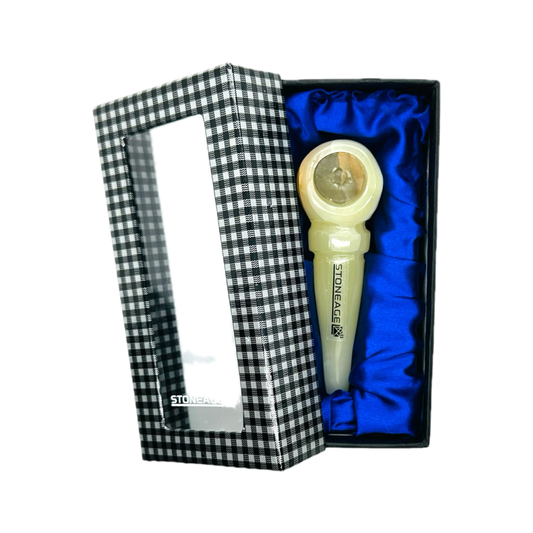 StoneAge | 4" Handmade Tobacco Smoking Pipe – Model: Ring, Includes Gift Box - Hi Time