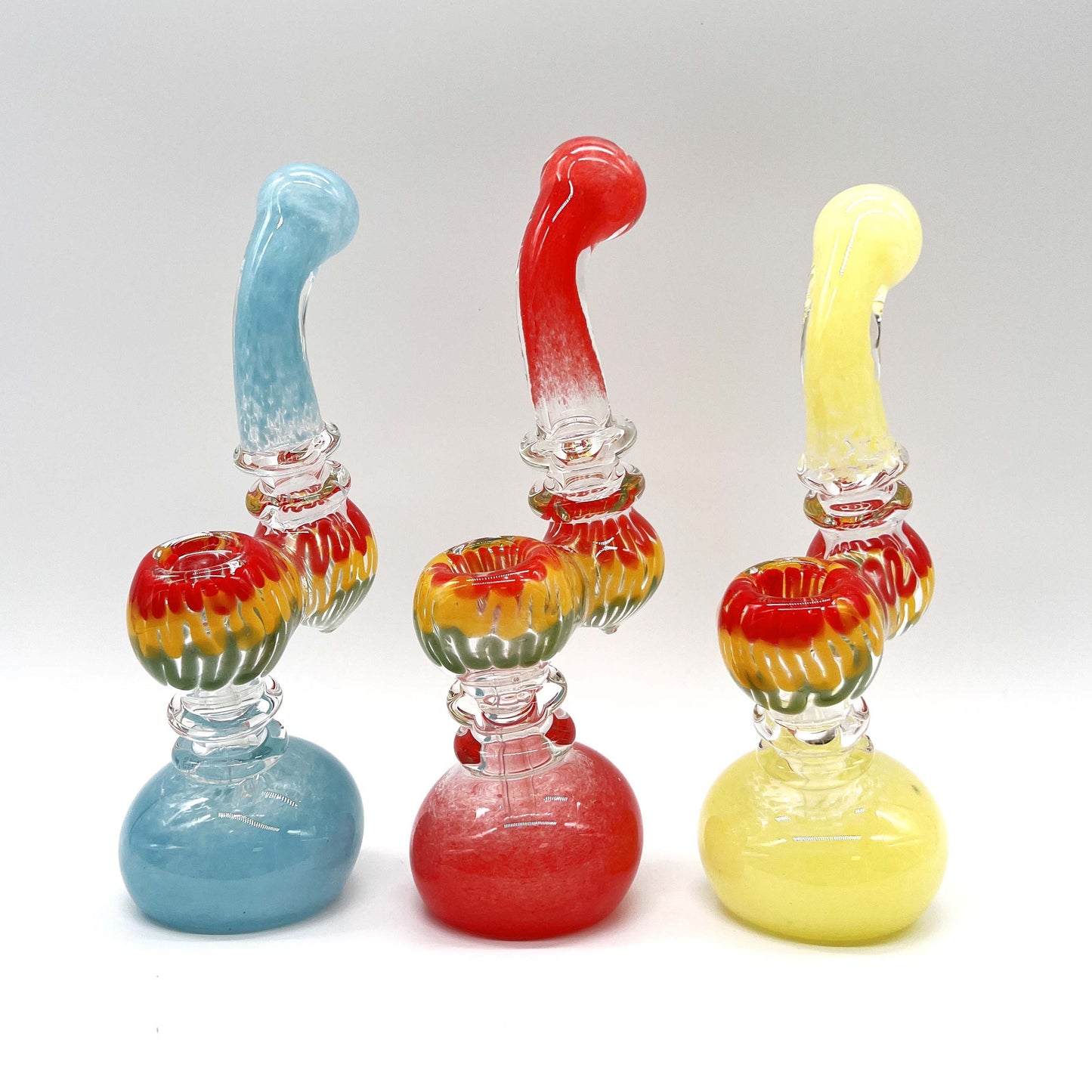 Rasta Bubbler 7" Tall  - Assorted Color - Hi Time