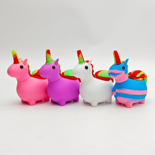 5" Unicorn Silicone Bong-Assorted [SP1070]