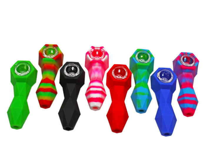 Dabware | Silicone Pipe Platinum Diamond (Green) - Hi Time