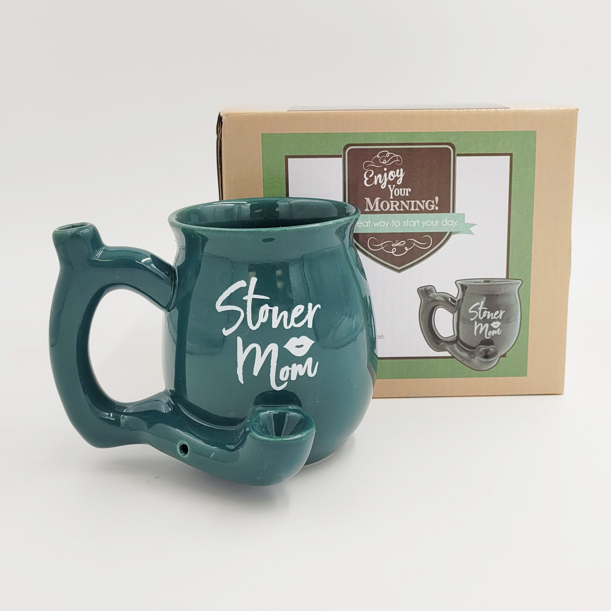 Teal stoner mom Roast & Toast mug - Hi Time