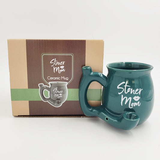 Teal stoner mom Roast & Toast mug - Hi Time