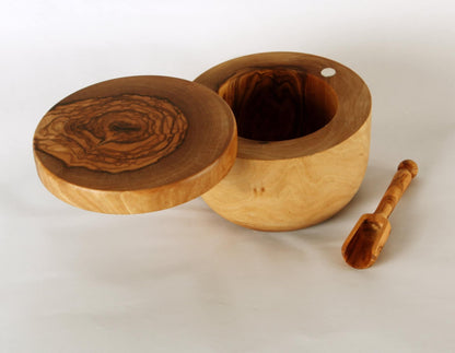 VOW | Olive Wood Jar-Magnetic Lid-Doozer
