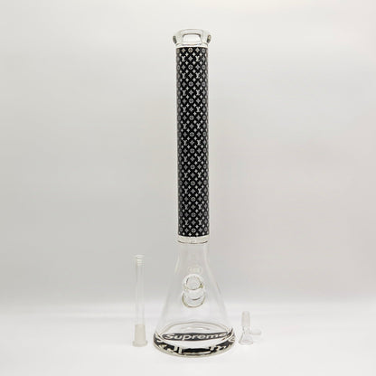20" Stylish Designed 9mm Glow in the dark Glass Bong [LV205009]