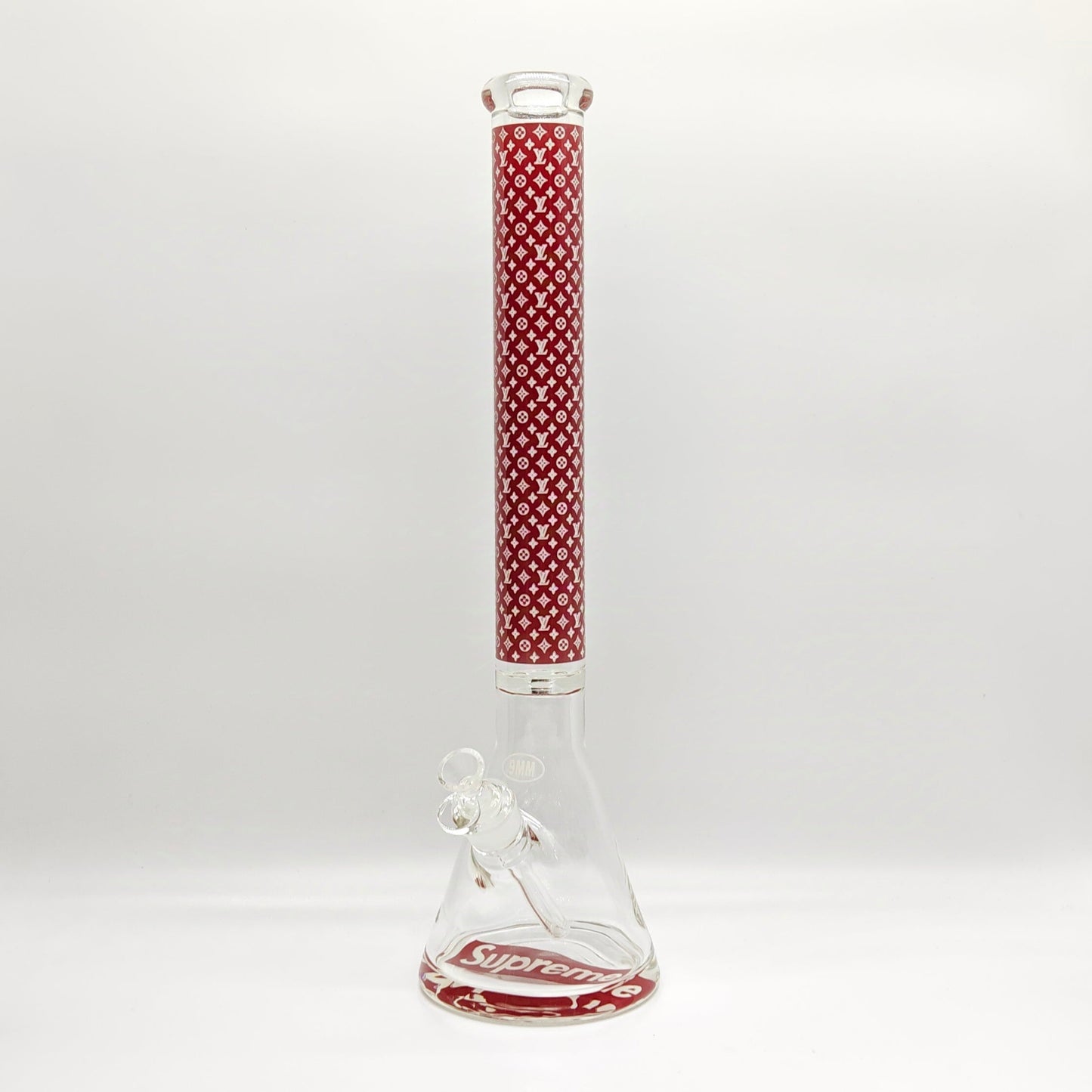 20" Stylish Designed 9mm Glow in the dark Glass Bong [LV205009]