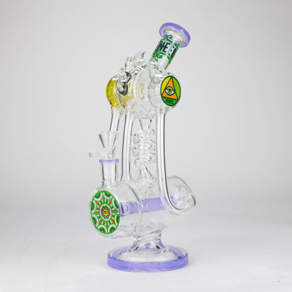 WENEED | 12" Twisting Tide Glass Bong
