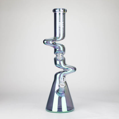 WENEED | 17.5" Iridescent Ripple Glass Bong