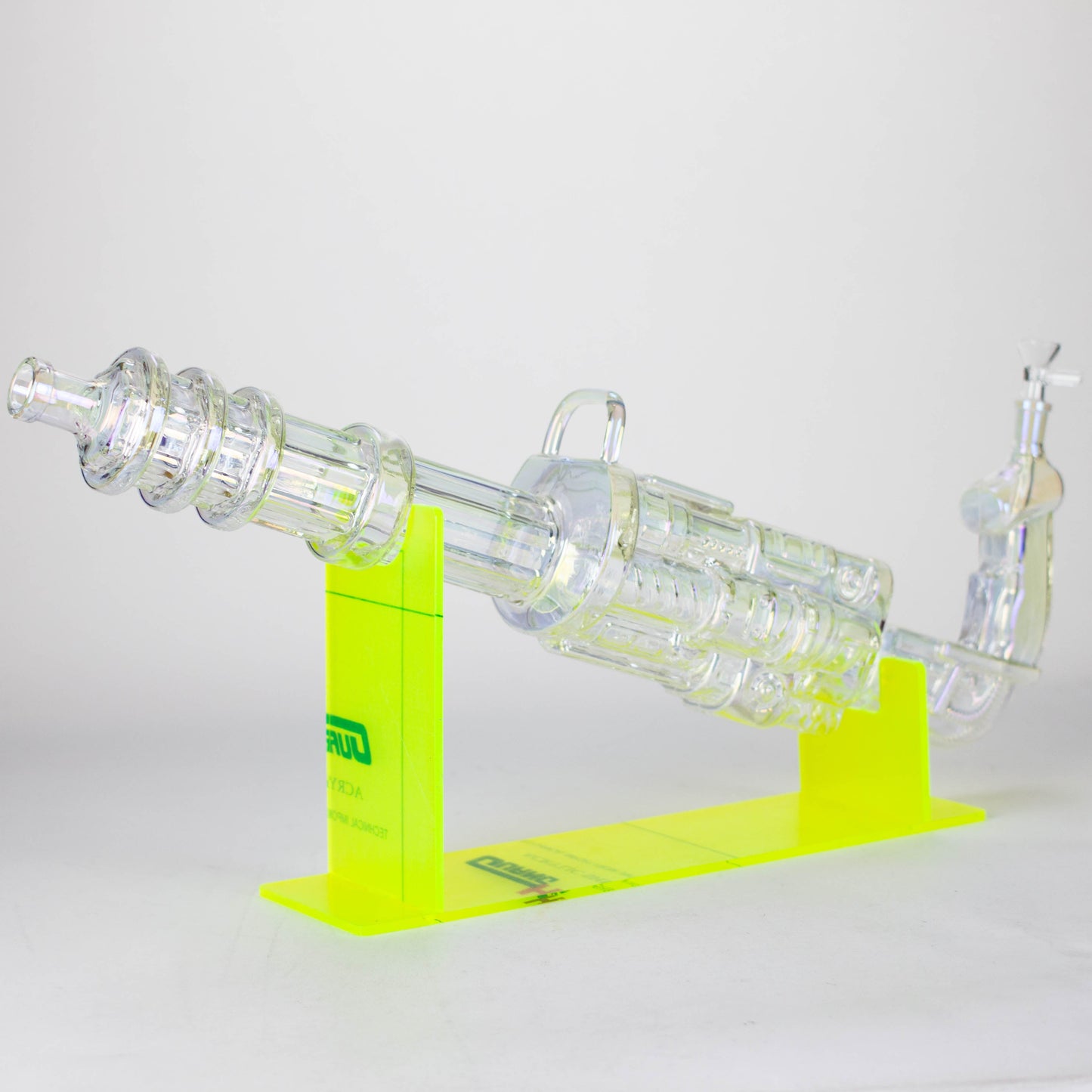 24" Electroplated Machine gun Design Glass Bong with Display Stand [GU002]
