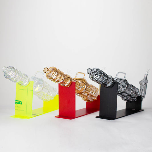 24" Electroplated Machine gun Design Glass Bong with Display Stand [GU002]