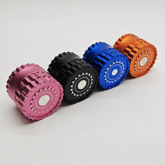 4 Parts 63*51mm New Teeth  Aluminum Grinder-Assorted Color
