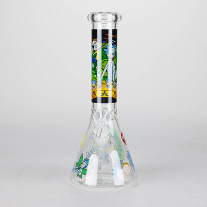 10" Cartoon Designs Glow In The Dark beaker bong In the Box [PIP302]