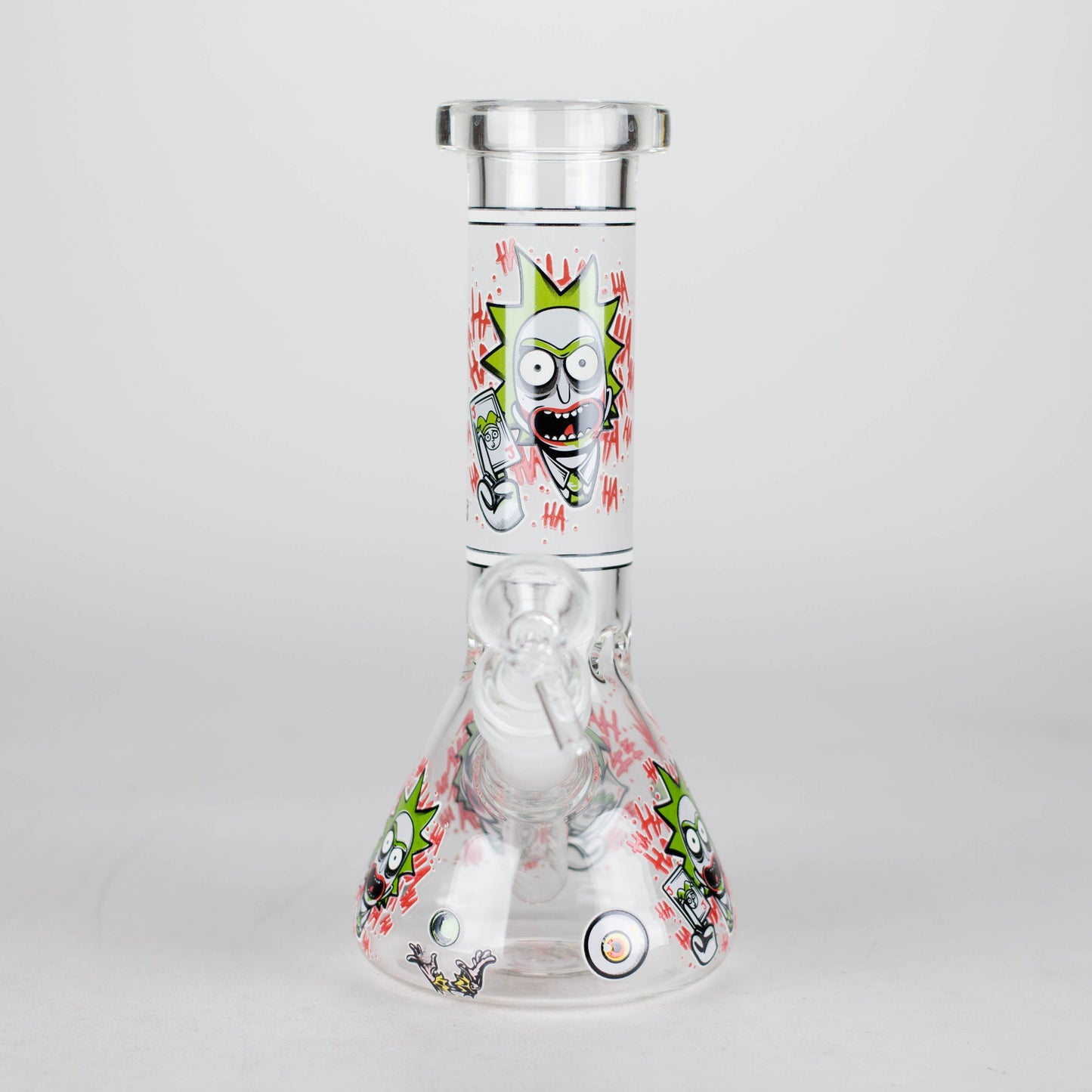 8.5" Cartoon Designs Glow In The Dark beaker bong In the Box [PIP301]