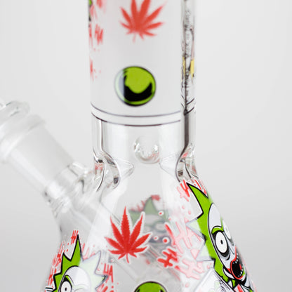 8.5" Cartoon Designs Glow In The Dark beaker bong In the Box [PIP301]