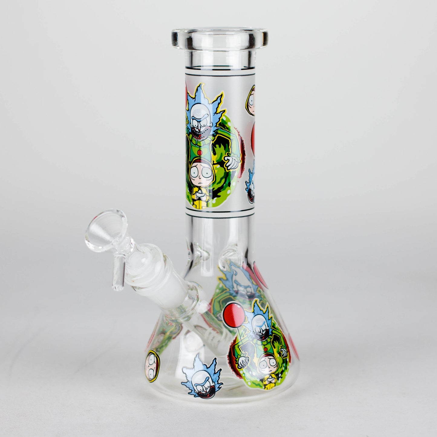 8.5" Cartoon Designs Glow In The Dark beaker bong In the Box [PIP301]