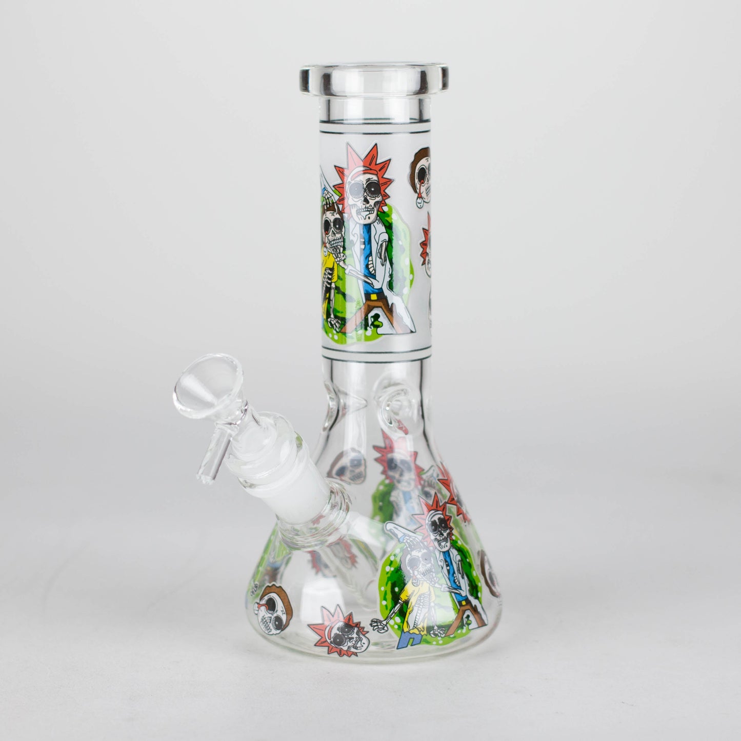 8.5" Cartoon Designs Glow In The Dark beaker bong In the Box [PIP301]