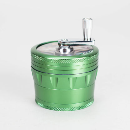 60mm 4 Part Grinder, With Grinding Gear on Top and Black Color [CN6402]