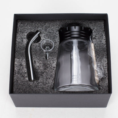 6" Glass Bong with Aluminum Cap [YD2092]