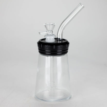 6" Glass Bong with Aluminum Cap [YD2092]