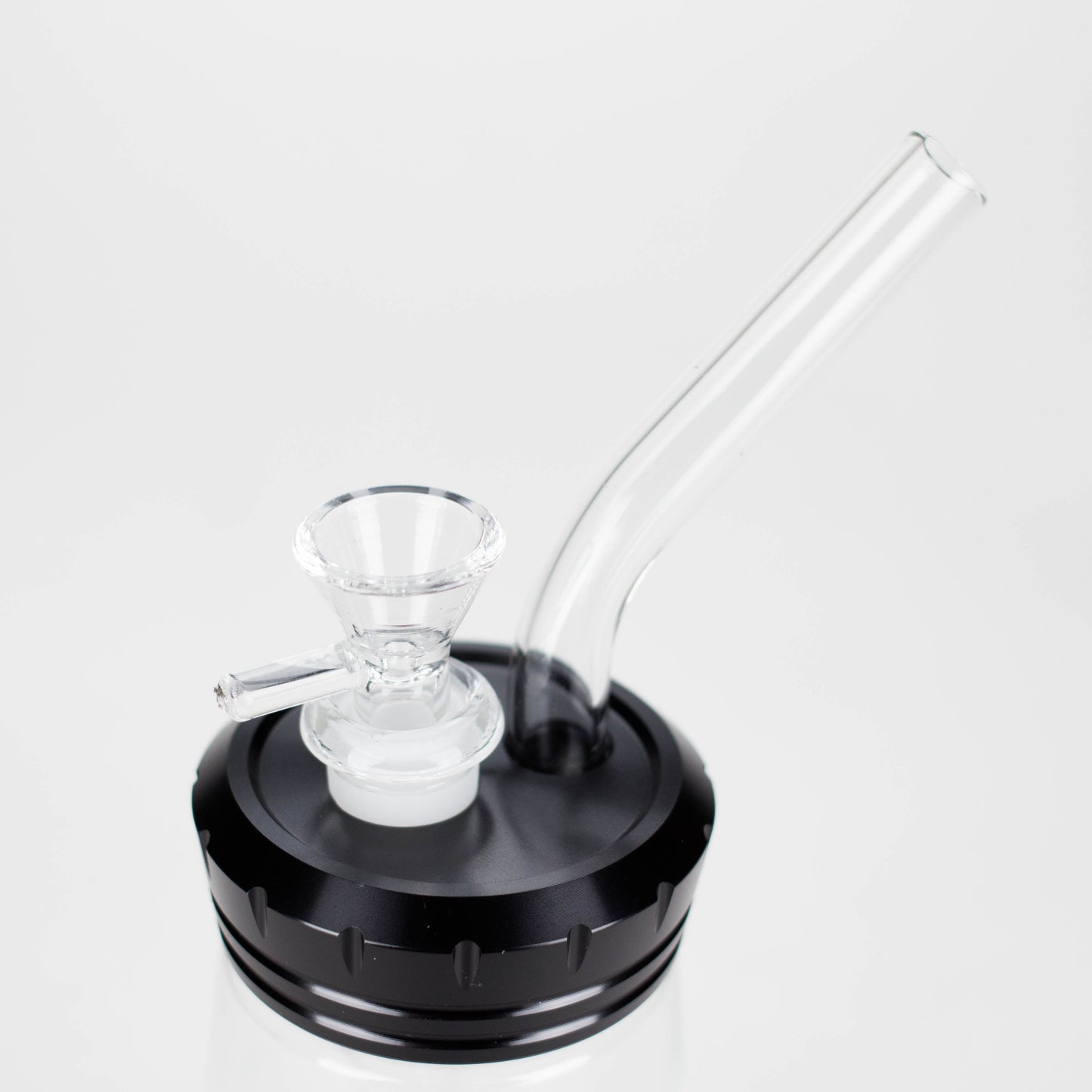 6" Glass Bong with Aluminum Cap [YD2092]